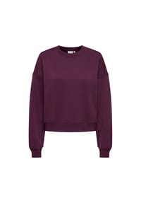 ONLY® - Damen Sweatshirt - ONLBEST CREW NECK SWEAT, Rundhals, Regular Fit, einfarbig - Dunkelbraun