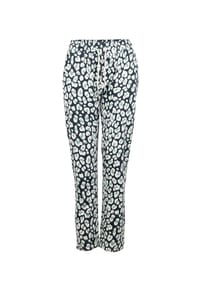 ROADSIGN® australia - Damen Jogginghose Savanna im Leo Design mit Taschen & Gummizug - navy/weiss/grün