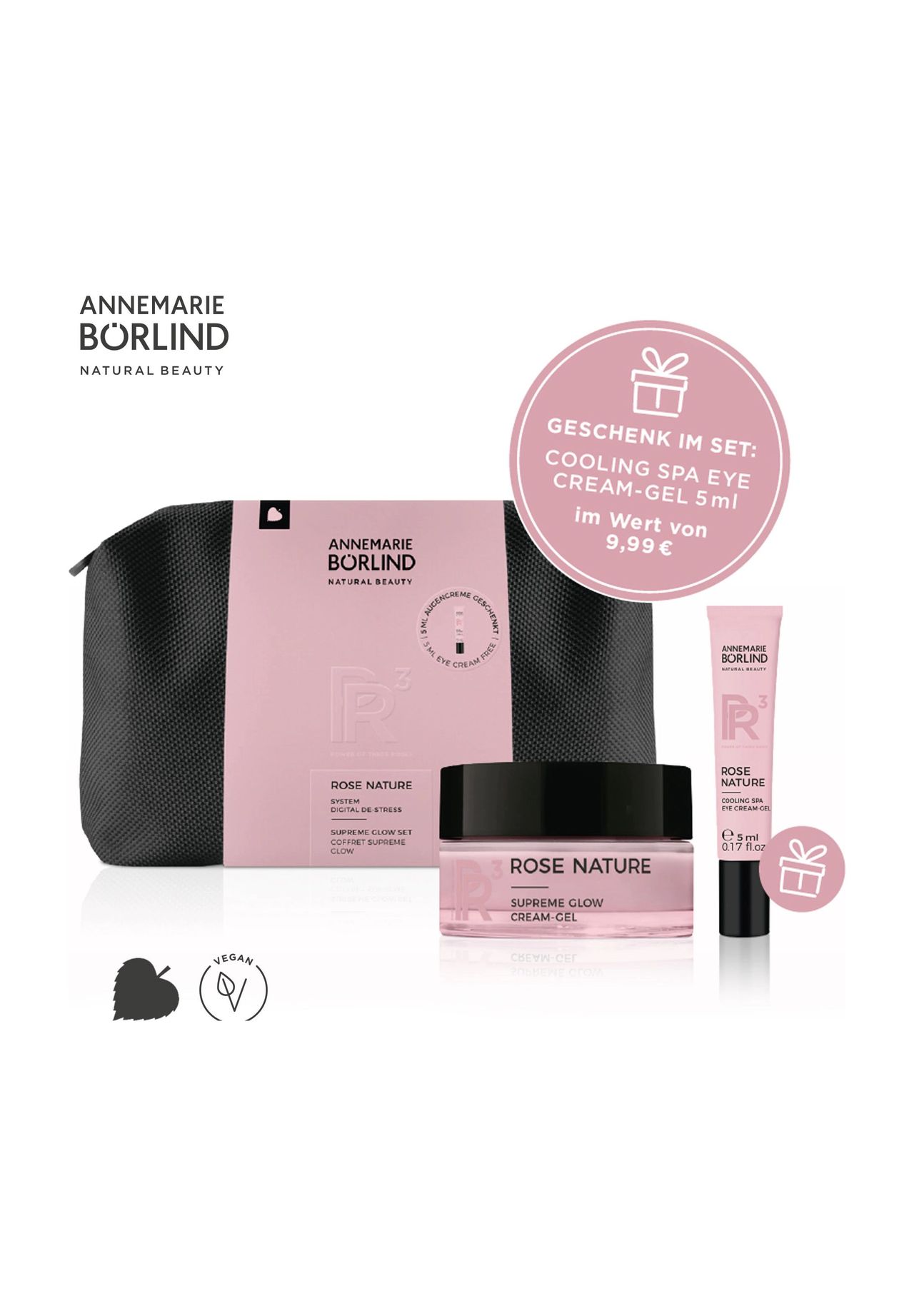 ANNEMARIE BÖRLIND ROSE NATURE SUPREME GLOW SET | GALERIA