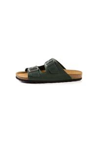 camel active - Leder Pantolette mit Korkfußbett - Braun