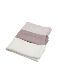 bistyle® - Musselin Baby-Decke, 3er Pack - extra dick, 60x60cm, GOTS zertifiziert, Bio Baumwolle - Brick/Beige/Mustard