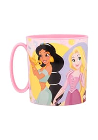 Disney - Disney Princess Becher Mikrowellengeeigneter Kunststoffbecher 390?ml – - Pink 9x8x11cm