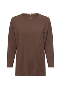 camel active - T-Shirt mit 3/4-Ärmeln - Braun