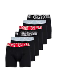 ONLY & SONS - Long Short / Pant 6er Pack ONSFITZ SOLID BOXER - Blau