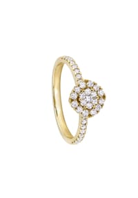 MONCARA - Damen Ring, 585er Gold mit 35 Diamanten, zus. ca. 0,5 Karat - 