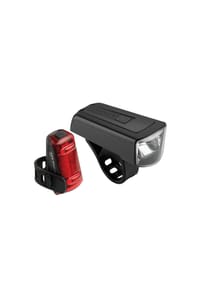 AXA BIKE/SECURITY - LED Akku-Beleuchtungsset Dwn 70 - schwarz