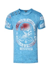 RUSTY NEAL T-Shirt mit Markenprint Bild 1