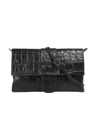 Cluty - Abendtasche Echt Leder, Made In Italy - cognac