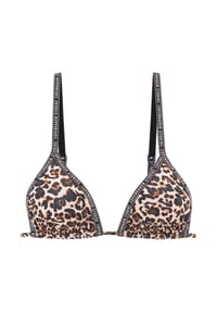 COPENHAGEN STUDIOS - Leody Bikini-Oberteil, Schnürung, für Damen - LEO PRINT