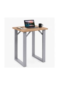 VCM. - Bartisch 80x50 cm, Tresen, Stehtisch, hoher Tisch, Bartresen, Hochtisch - Xona - Schwarz / Anthrazit