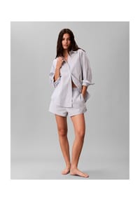 Calvin Klein - Shorty Cotton Poplin, Baumwolle, für Damen - 4I8  BLUE