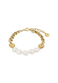 JOOP! - Damen Armband, Edelstahl mit Süßwasserzuchtperlen - WEISSGOLD