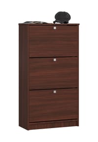 Akord - Schuhschrank 3 mit 3 Klapptüren - erle