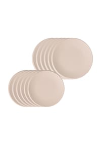 Villeroy & Boch Tafelservice NewMoon 12er Set beige - NEWMOON - beige