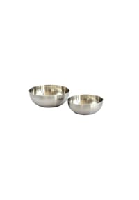 MATO® - Snackschalen-Set Schüssel mattierter Knaberschüsseln Snacks - Silber OneSize