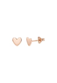 TOM TAILOR WOMEN - Ohrstecker für Damen, Silber 925 | Herz - Roséfarben