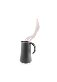 eva solo - Rise Isolierkanne Black, Kunststoff, mit Glaseinsatz, Schwarz, 1 L - Schwarz