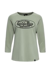 QUEEN KEROSIN - 3/4-Arm-Shirt mit hohem Modal-Anteil California - ecru