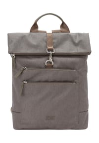 JOST - BERGEN Kurierrucksack, Reißverschluss, Karabinerhaken - dunkelgrau