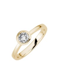 LYOMI - Ring 585/- Gold 1 Diamant Lab Grown 0,50ct. - gelb