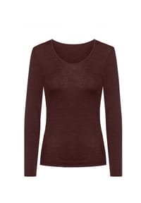 mey - Unterhemd Wool&Silk, U-Ausschnitt, für Damen - 1809 HOT MAROON