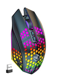 S&T DESIGN - RGB Gaming Maus kabellos mit Funk - 