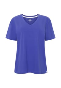 JOCKEY® - Schlafanzug-Oberteil Cotton Stretch, V-Ausschnitt, für Damen - 025 GREY HEATHER