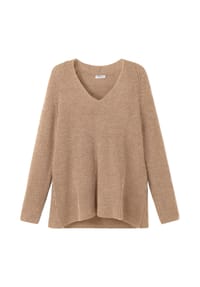 sheego Pullover mit Kaschmir, in leichter A-Linie Bild 1