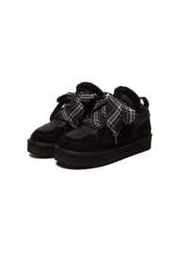 EVERAU® - Herren Plattform-Sneaker-Boots mit Schnürung – Papuan - BLACK