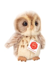 HERMANN Teddy COLLECTION® - Kuscheltier "Eule", 16 cm - HELLBRAUN
