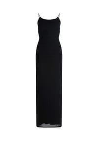 Vera Mont - Abendkleid mit Spitzeneinsatz - Dusty Slate