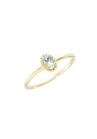 Luigi Merano® - Ring mit einem Edelstein, Gold 375 - blau