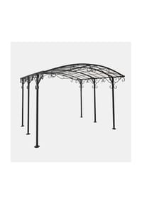 LOBERON - Pergola Delbridge antikschwarz/weiß - antikschwarz/weiß