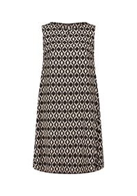 BETTY BARCLAY - Leinenkleid ohne Arm - Schwarz/Beige