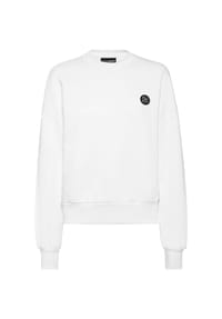 PLEIN SPORT - Sweatshirt GLITTER - white