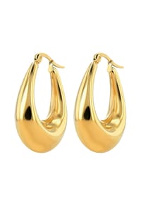 Adelia's - Adelia's Damen Creolen aus Edelstahl - gold