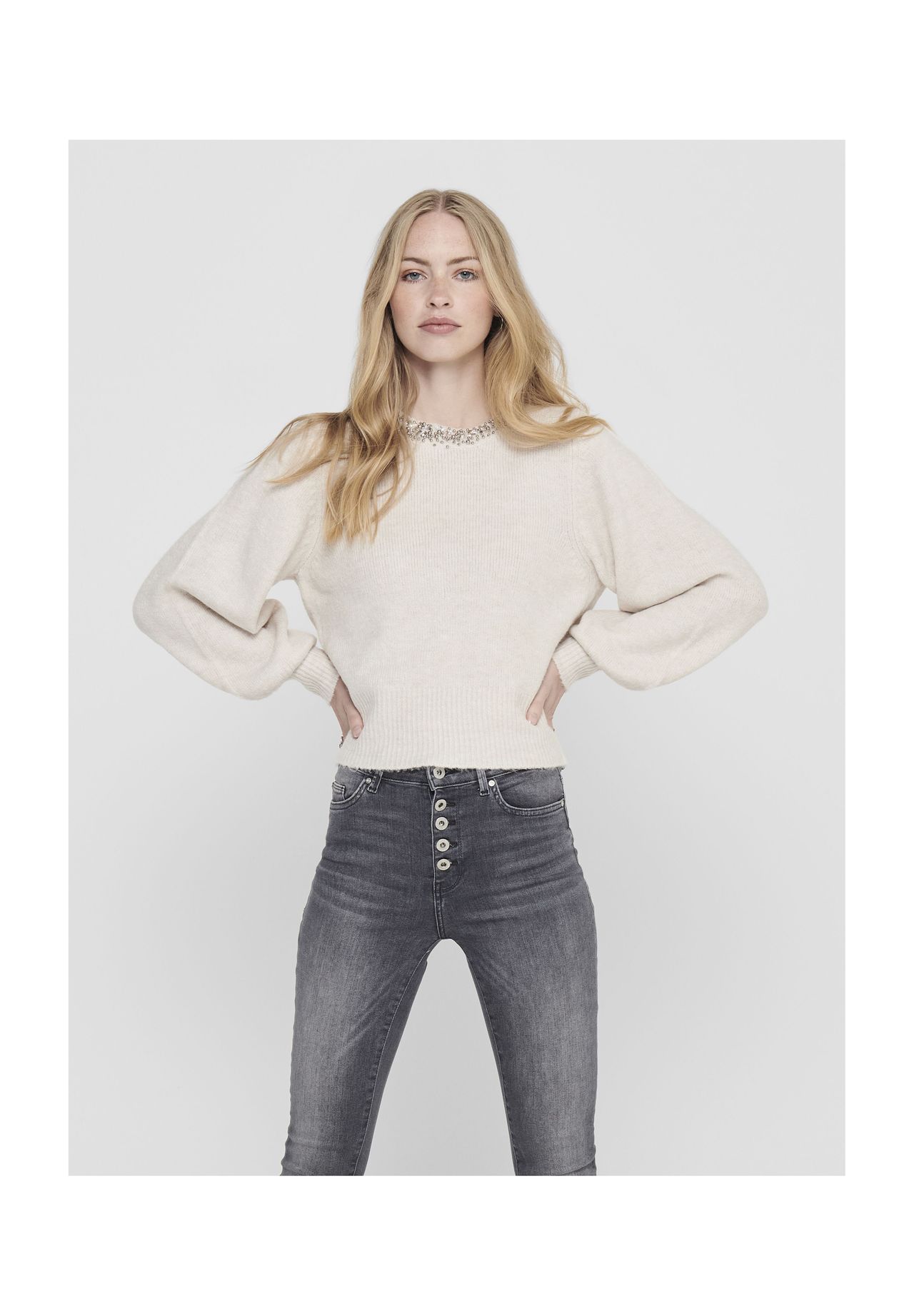ONLY Damen Onlelsa L/S Pullover KNT Pullover - Bild 7