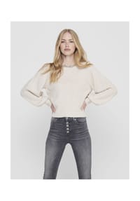 ONLY® - Pullover Lelsa, Rippbündchen, für Damen - 189959002 PU.STONE
