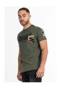 LONSDALE™ - Herren T-Shirt normale Passform HUXTER - Olive/Black