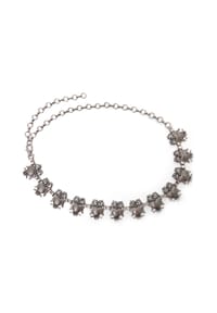 collezione alessandro® - Kettengürtel Nala Made in Italy - altsilber