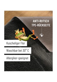 WECONhome Badteppich Marc - Hoch-Tief-Effekt - Badteppich - anthrazit grau