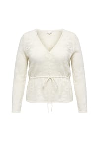 ONLY CARMAKOMA - Strickjacke, V-Ausschnitt, für Damen - 177922 CLOUD DANC