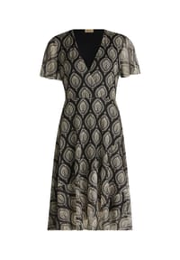 CARTOON - Volantkleid, Knielang, für Damen - 6890 PURPLE/BLACK