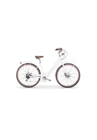 mbm - Elektro-Citybike LA RUE 2.0, matt chalk - Weiß