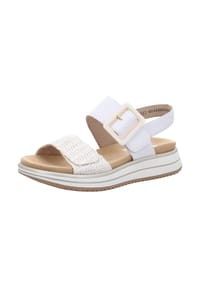 remonte® - Leder Sandalen - Weiß/Gold