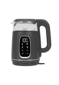 COFI - AD 1305 GS Wasserkocher 2200 W - 5 Temperatureinstellungen, 360°-Sockel - Grau/Silber 25 × 21 × 15,5 cm