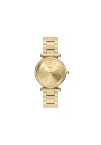 FOSSIL CARLIE - Fossil Damenuhr Carlie mit drei Zeigern aus goldfarbenem Edelstahl, ES5465 - Gold