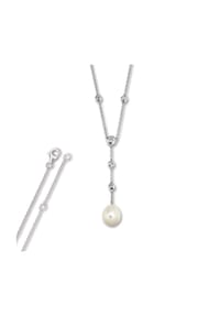 ONE ELEMENT Symbols of Strength - Zirkonia Anker Halskette aus 925 Silber 45 cm - silber