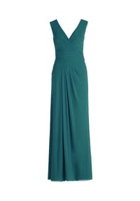Vera Mont - Abendkleid mit V-Ausschnitt - 6179 STR AUBERGINE