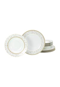 CreaTable - Tafelservice, 12-teilig EMILIA NBC - CREME WEISS